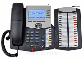 Extension Fanvil à 30 touches pour téléphone IP avec le téléphone C62 optionnel
