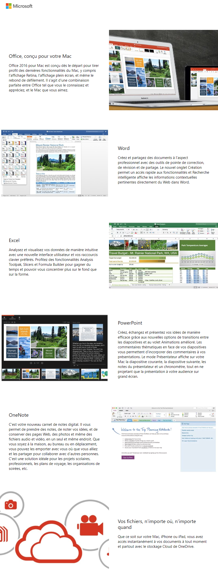 Acheter Microsoft Office Famille et Ãtudiant 2016 pour Mac (GZA-00929) Maroc