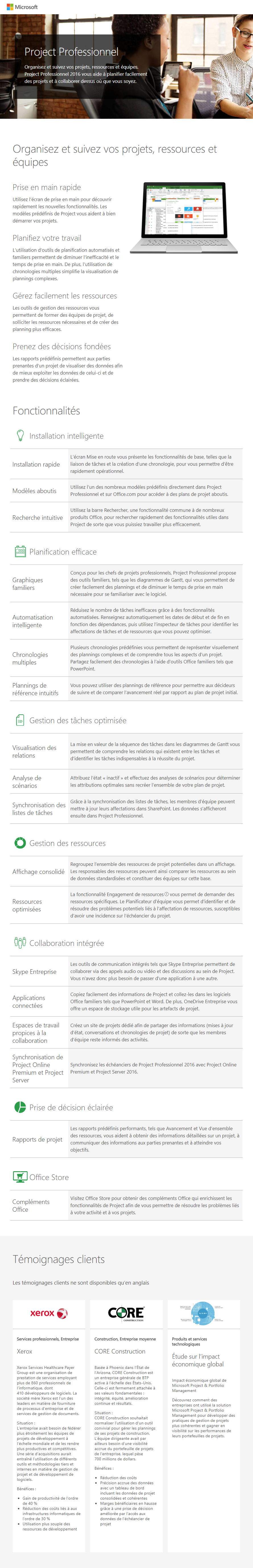 Acheter Microsoft Project Professionnel 2016 32-bit/x64 (H30-05435) Maroc